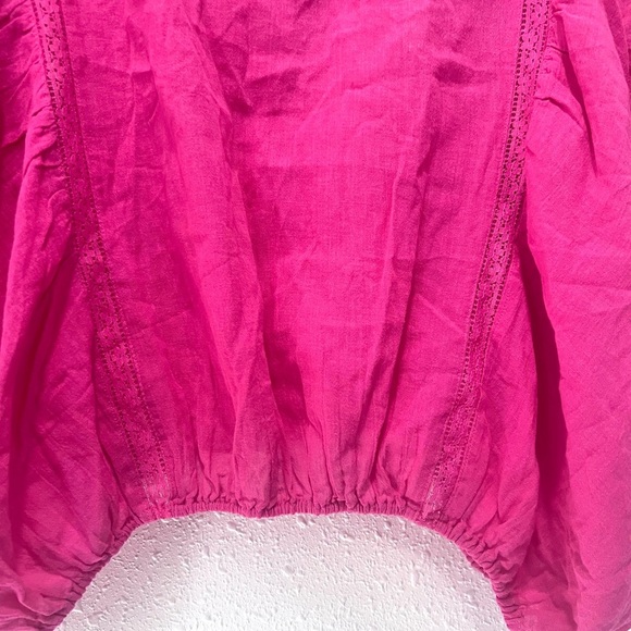 Nine West Pink Dolman Sleeve Embellished Blouse 1X - Picture 5 of 9